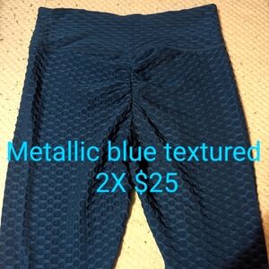 Fitbooty Apparel 2X metallic blue